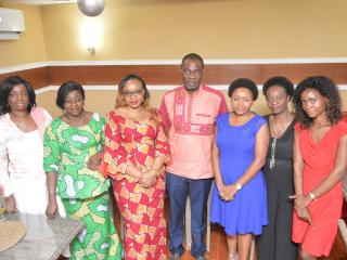 Photo des participantes à la soirée Le Monde au Congo